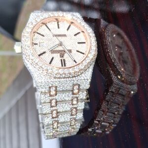 Audemars Piguet Royal Oak Rose Gold 26.30ctw Lab Grown Diamonds